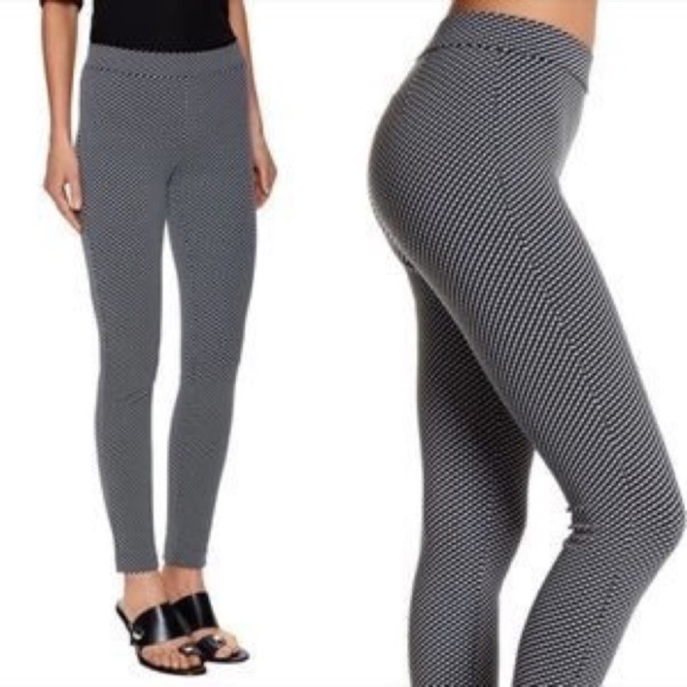 New Theory Adbelle K Skinny Pants in Claymont Black White Print Size Medium